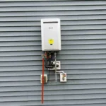 Natural gas tankless water heaters should be installed per manufacturer guidelines.