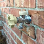 Installing a frost proof hose bib.