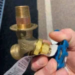 Using a brass nipple instead of a galvanized nipple to replace a hose bib.