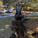 Replacing a sewer line in Goose Creek, SC.