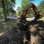 Replacing a sewer line in Summerville, SC.