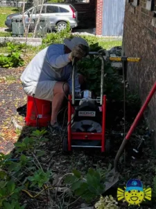 Swell Guy Plumbing using a RIDGID drain cleaning machine in Goose Creek, SC